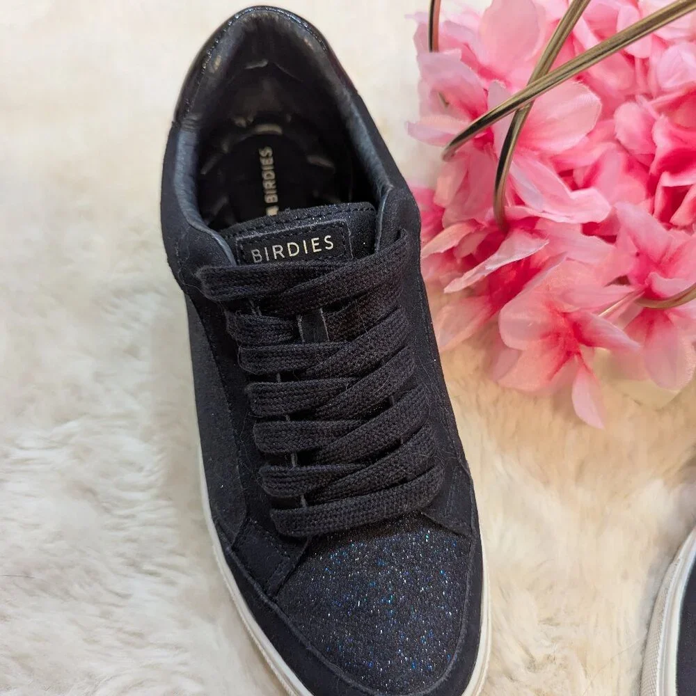 Navy Blue Sparkle Birdies Sneakers Size 7 - Picture 5 of 7